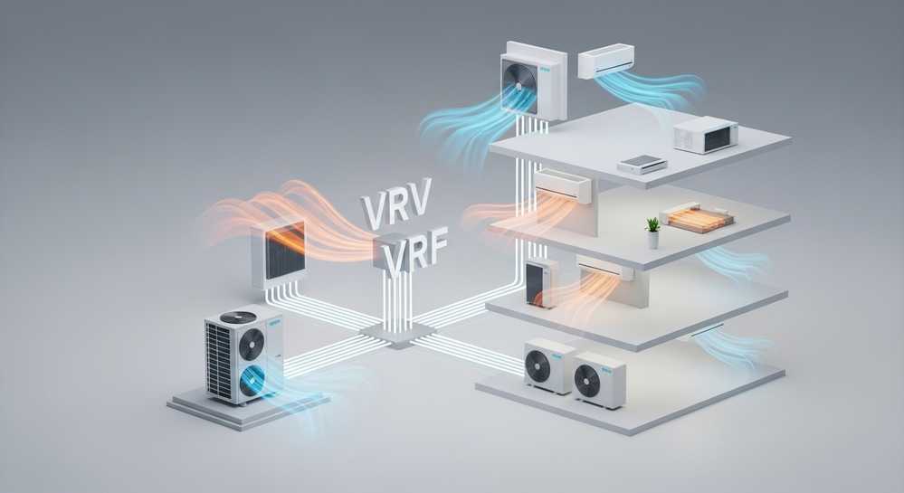 Vrv và vrf là gì và sự khác biệt giữa hai hệ thống này 1 Hệ thống điều hòa trung tâm là gì