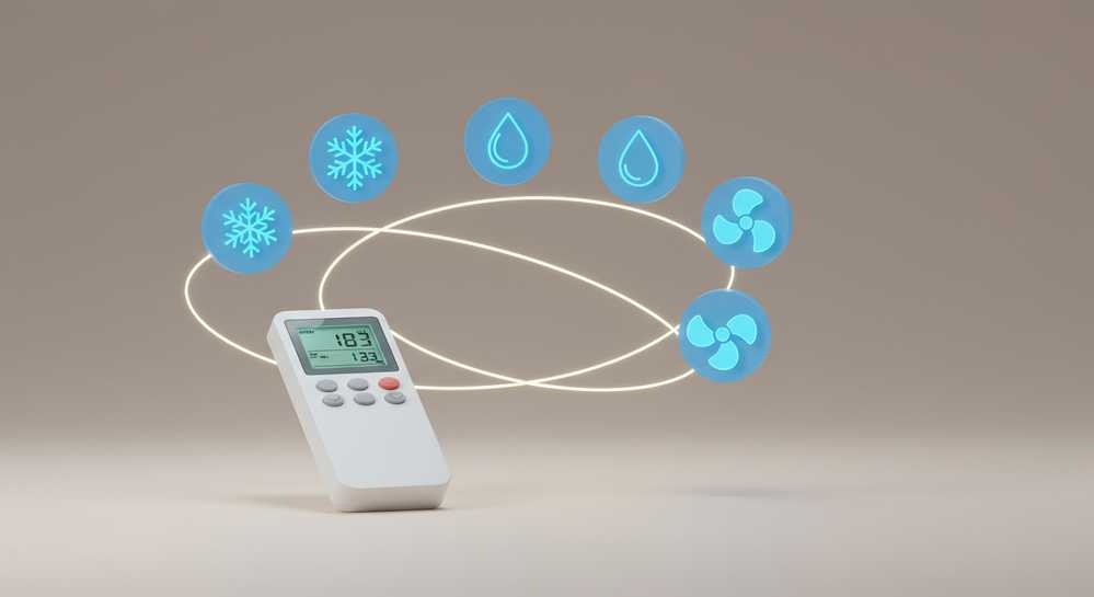 Hướng dẫn cách sử dụng remote máy lạnh Comfee chi tiết từ A-Z 1 Hướng dẫn các chế độ hoạt động cơ bản