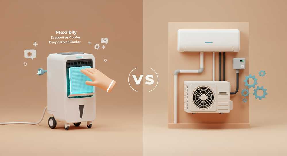 Nên mua quạt điều hòa hay máy lạnh để giải nhiệt mùa nóng 3 Tính linh hoạt, lắp đặt và bảo dưỡng