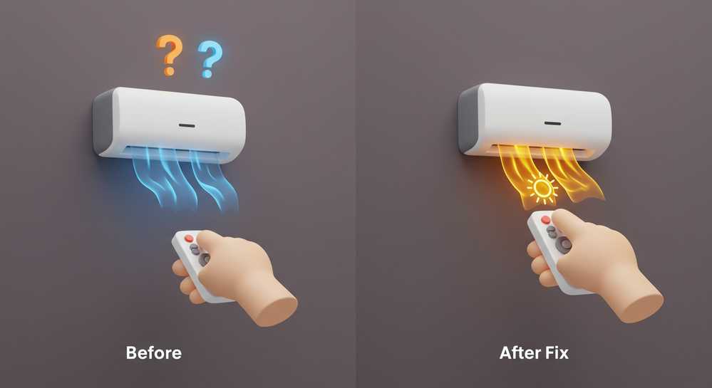 Cách bật chế độ nóng trên điều hòa để sưởi ấm hiệu quả 2 Vì sao điều hòa không nóng và cách khắc phục đơn giản