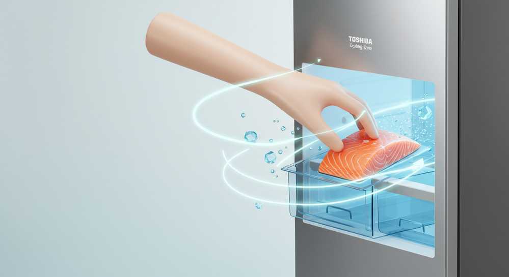 Ngăn Cooling Zone trên tủ lạnh Toshiba là gì và cách dùng hiệu quả 3 Hướng dẫn sử dụng ngăn Cooling Zone đúng cách và hiệu quả