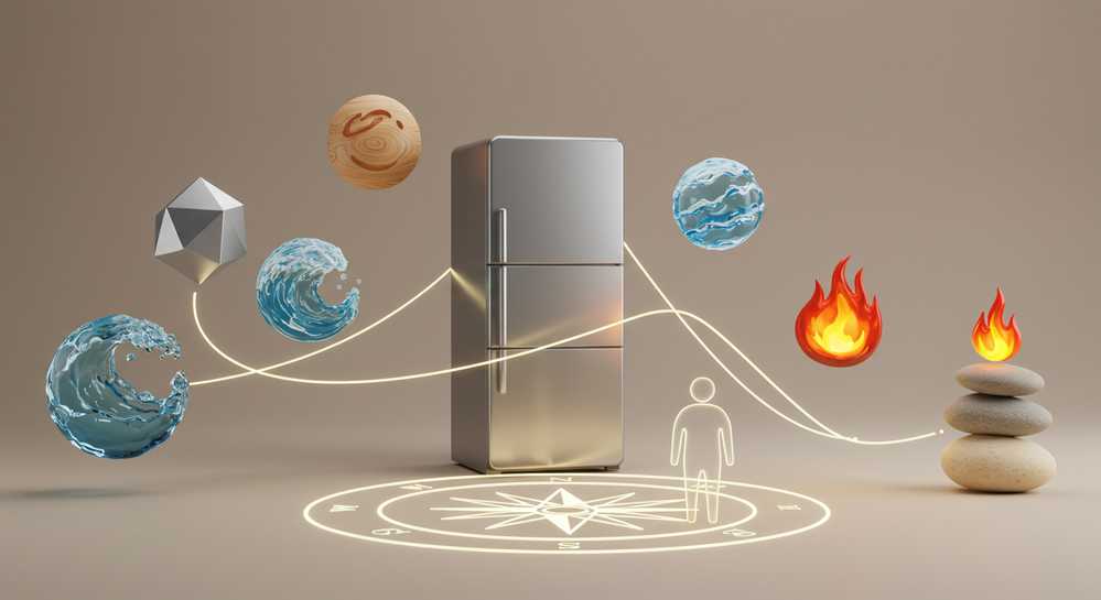 Vị trí đặt tủ lạnh theo phong thủy tốt thu hút tài lộc 3 Mối liên hệ giữa mệnh gia chủ và hướng đặt tủ lạnh