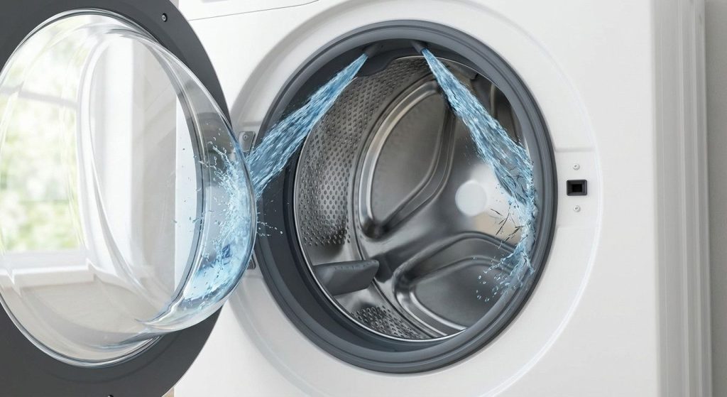 Công nghệ giặt Smart Dual Spray trên máy giặt Aqua: Tự động làm sạch mặt trong cửa 1 công nghệ giặt Smart Dual Spray trên máy giặt Aqua